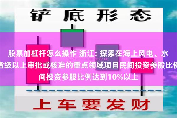 股票加杠杆怎么操作 浙江: 探索在海上风电、水利、核电等需省级以上审批或核准的重点领域项目民间投资参股比例达到10%以上